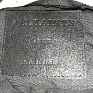 All Saints Suede and Wool jacket.